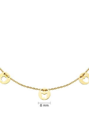 Halskette Sweet Day Goldfarbe Edelstahl h5 Bild3