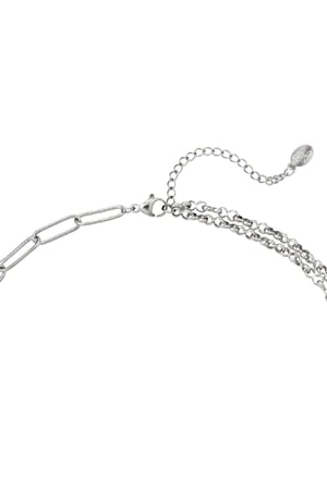 Rostfrei Stahl Halskette Schloss Silber Edelstahl h5 Bild2
