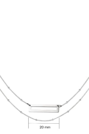 Edelstahlkette Rechteck Silber h5 Bild2