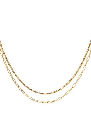 double stainless steel necklace h5 