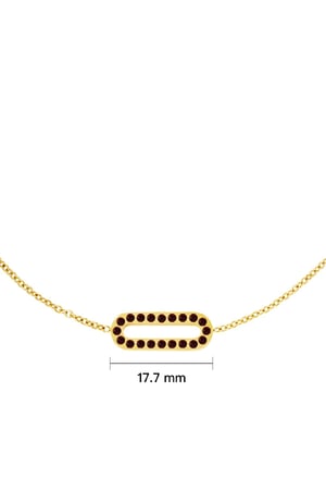 Stainless steel necklace Fuchsia h5 Picture3