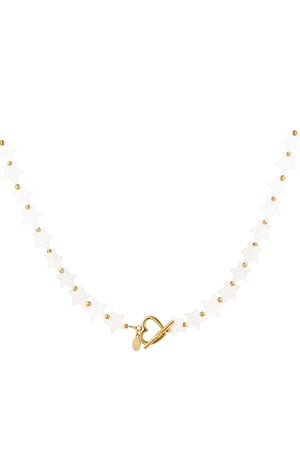 Necklace shell stars - Beach collection White Gold Color Sea Shells h5 