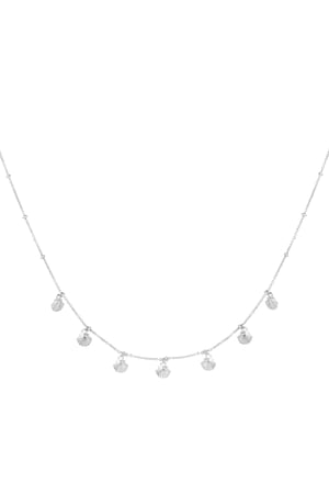 Dangling shells necklace - Beach collection Silver Color Stainless Steel h5 