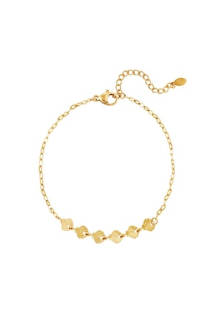 Sea shell anklet - Beach collection Gold Color Stainless Steel h5 