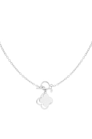 Kolye ifadesi yonca Silver Color Stainless Steel h5 