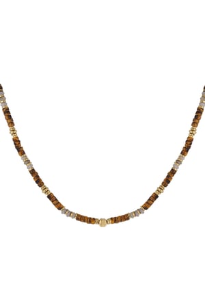necklace with small colored stones green & h5 