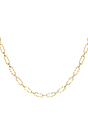 Link chain subtle Gold Color Stainless Steel h5 
