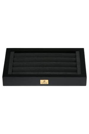 Display 20 Rings Black & Gold Color Polyester h5