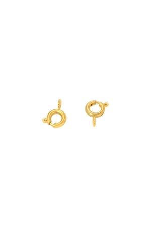 DIY Jewelry Clasp 6MM Color dorado Acero inoxidable h5 