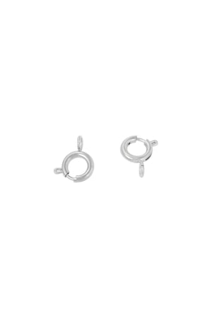 DIY Jewelry Clasp 8MM Silver Color Stainless Steel h5 