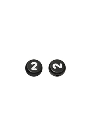Beads Number 0 - 4MM Noir Plastique h5