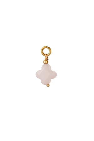 Natural stone stainless steel pendant Blue h5