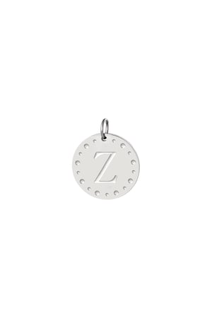 Kreis Charm Initiale A Silber Edelstahl h5 