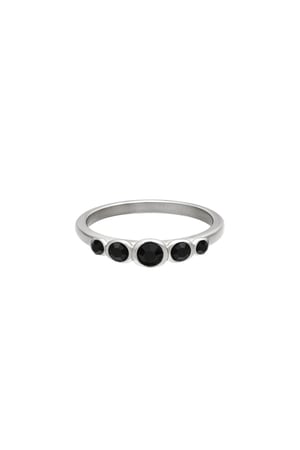 RVS ring zirkoon glans Rood Stainless Steel 16 h5