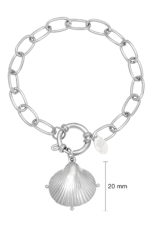 Armband Clam Shell Silber Edelstahl h5 Bild2