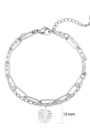 Armband Fine Leaf Zilver Stainless Steel h5 Afbeelding2