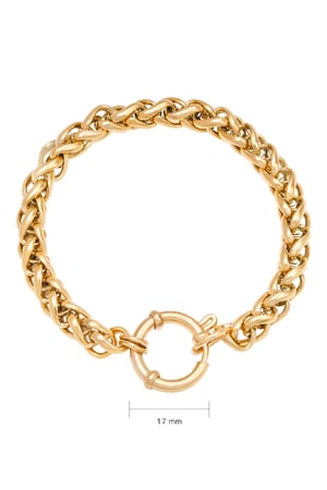 Bracelet Chain Quinn Couleur or Acier inoxydable h5 Image3