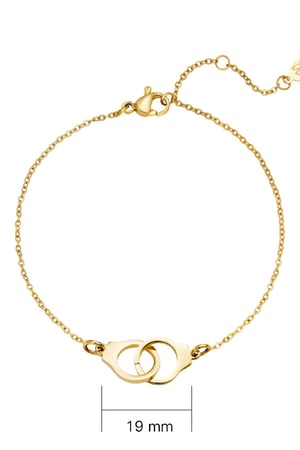 Bracelet Handcuffs Gold Color Stainless Steel h5 Picture2