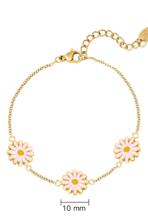 Armband Daisy Roze Stainless Steel h5 Afbeelding2