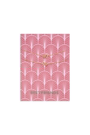 Bracelet Card Best Friends Gold Color Stainless Steel h5