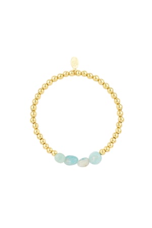 Bracelet Black Rocks Gold Color Stainless Steel h5 