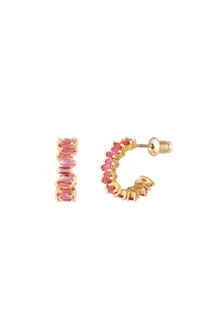Ohrringe In Style Goldfarbe Kupfer h5