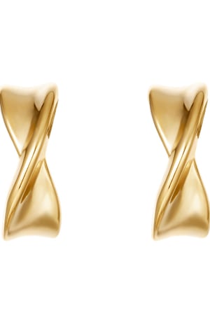 Ohrringe Twist It Goldfarbe Edelstahl h5 Bild2