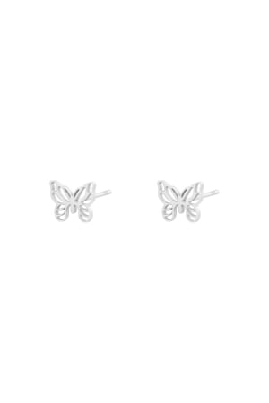 Earrings Little Butterfly Gold Color Stainless Steel h5