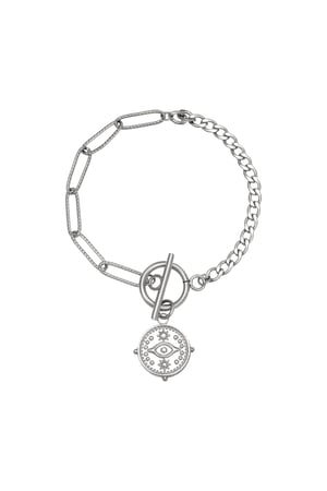 Bracelet Locked Eye Couleur or Acier inoxydable h5 