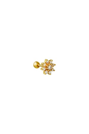Piercing Flowerish Gold Color Copper h5