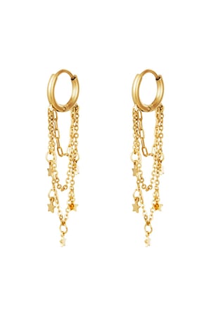Boucles d'oreilles Galaxy Argenté Acier inoxydable h5 