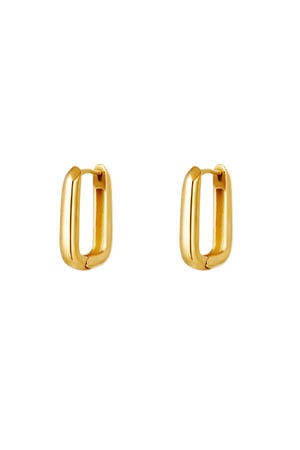 Boucles d'oreilles carré petit Acier inoxydable h5