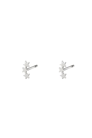 Edelstahl-Ohrstecker Drei Sterne  h5 