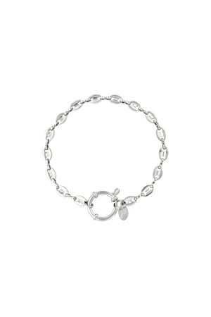 pulsera de acero inoxidable con eslabones  h5 