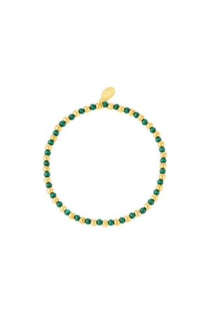 Armband zweifarbig Grün Edelstahl h5 
