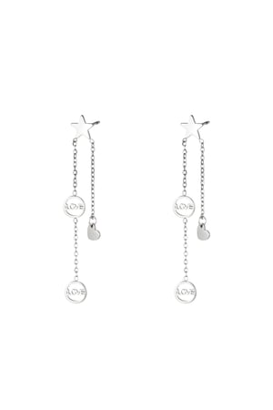 Earrings falling star  Gold Color Stainless Steel h5