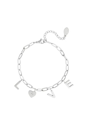 Armband Liebesherz Goldfarbe Edelstahl h5 