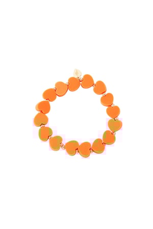 Kids - bracciale con cuori estate - Collezione mamma-figlia Green polymer clay h5 