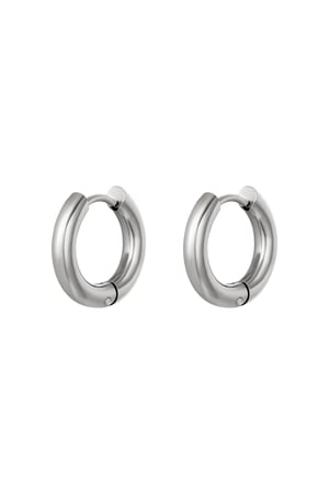 Orecchini creoli basic - piccoli Gold Stainless Steel h5
