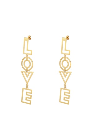 Aşk küpeleri Gold Stainless Steel h5