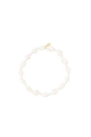 Sea shell bracelet - Beach collection White Stainless Steel h5 