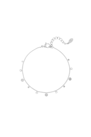 Bracciale semplice con dettagli in strass Gold Stainless Steel h5