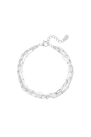 Bracelet three layers of colored details Gold color Stainless Steel h5