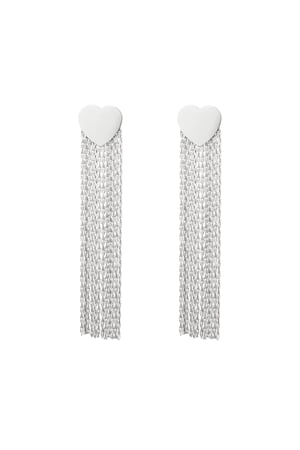 Statement-Ohrringe Herz Goldfarbe Edelstahl h5 