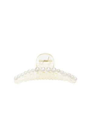 saç tokası mücevher White Plastic h5 