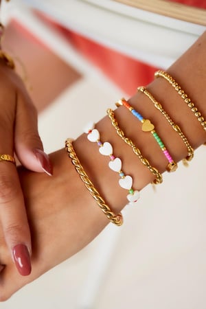 Armband mit Regenbogenherzen - Rainbow-Kollektion Multi Edelstahl h5 Bild2
