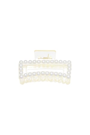 Hairclip Pearl Dream White Plastic h5 