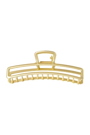 Large metal hair clip in gold color Vintage gold h5