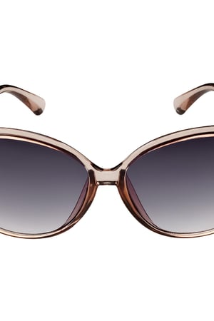 Grote zonnebril subtiele print Grijs Plastic One size h5 Afbeelding3