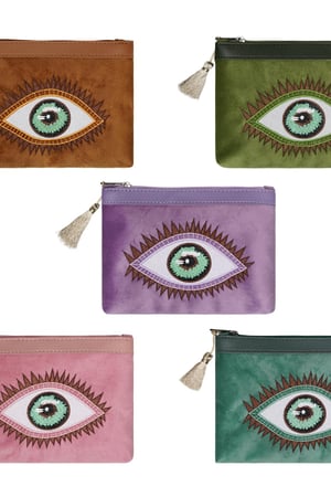 Portemonnee oog Bruin Polyester h5 Afbeelding5